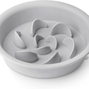 Harmony Mint Plastic Slow Feeder Dog Bowl, Large